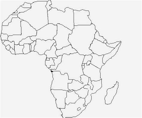 Mapa De Africa Sin Nombres Para Imprimir Tarjetas Para Imprimir My Pdmrea