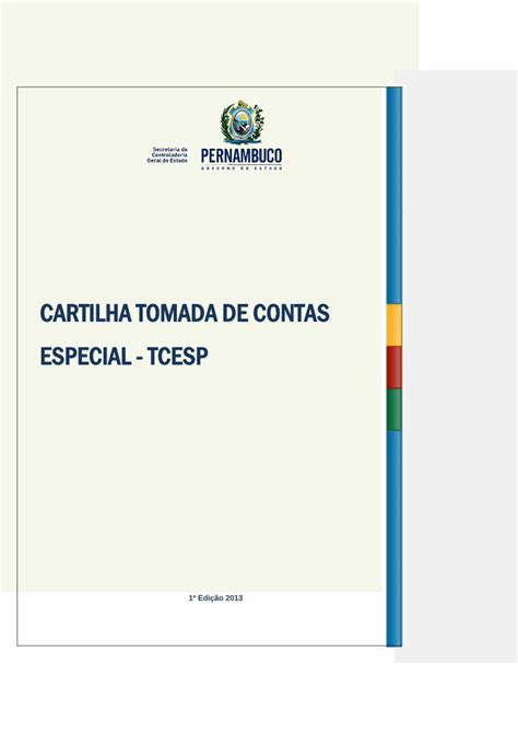 Pdf Cartilha Tomada De Contas Especial Facepebr · Modelo Vi