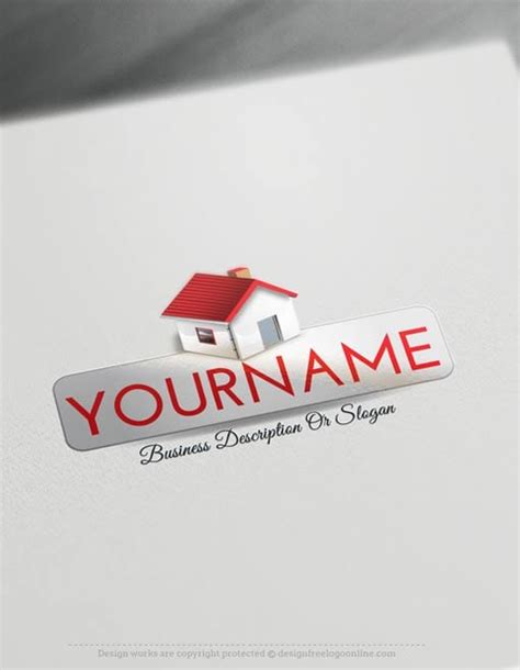 Create A Logo Free Real Estate House Logo Templates