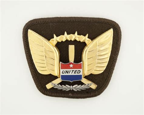 Pilot Cap Badge United Air Lines Sfo Museum