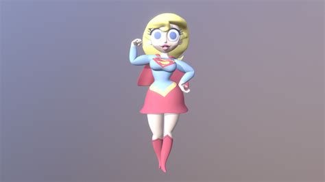 Supergirl Download Free 3d Model By Placidone D233950 Sketchfab