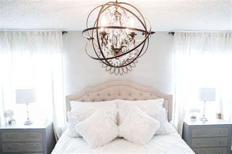 Master Bedroom Update New Chandelier Laura Beverlin