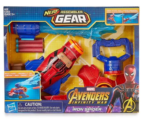 Nerf Assembler Gear Marvel Avengers Iron Spider Blaster Set Big Lots
