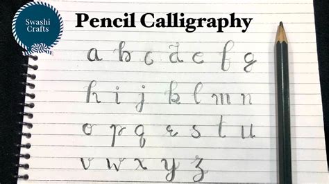 Calligraphy With A Pencil Calligraphy For Beginners Calligraphy