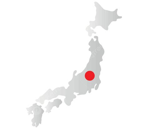 Japan Map With Flag Outline Background Cartography Vector Outline