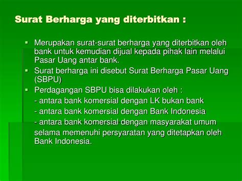 PPT - SURAT BERHARGA YANG DITERBITKAN PowerPoint Presentation, free