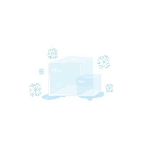 Snow Ice Snow Ice Material Cool Cartoon In Summer And Winter Ice And