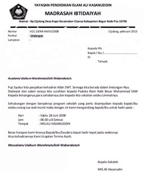 Surat undangan yang bersifat resmi umumnya digunakan oleh sebuah instansi atau oraganisasi. 17+ Contoh Surat Undangan Rapat RT,Sekolah Dan Perusahaan ...