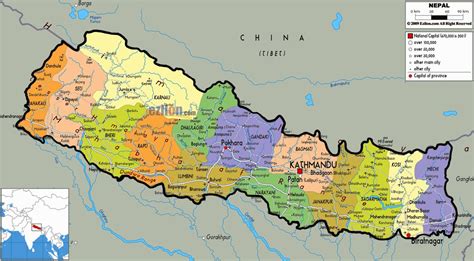 Map Of Nepal Political Map Online Maps And Travel Images And Photos