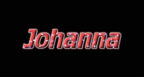 Johanna Logo Free Name Design Tool Von Flaming Text