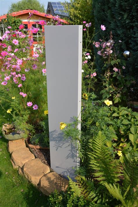 Aus metall wir bieten ihnen hier unsere stelen aus komplett feuerverzinkten stahlblech: Stele / Sichtschutz SCHMAL 180 x 50 x 4 cm aus Metall