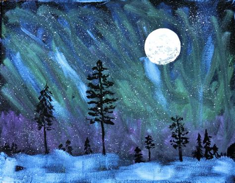Pin By Kathy Davis On Landscapes Night Sky Painting Sky Painting