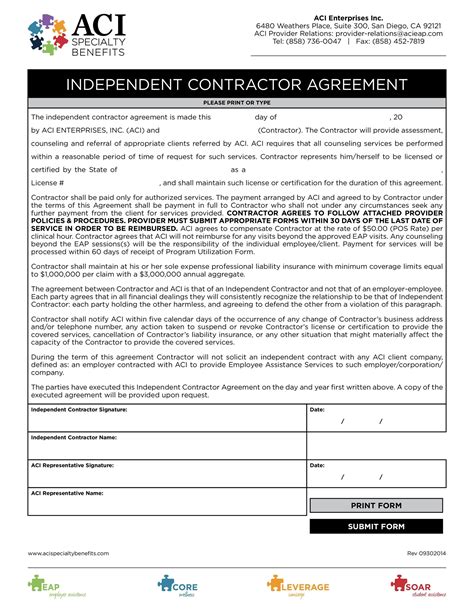 50 Free Independent Contractor Agreement Forms Templates Artofit
