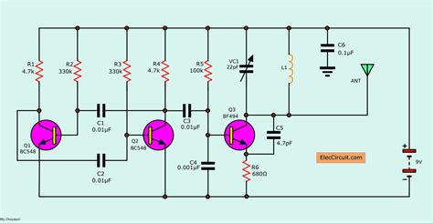 Tv Test Pattern Generator Circuit With Wireless Eleccircuit