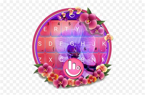 Pink Orchid Flower Garden Clip Art Emojiorchid Emoji Free