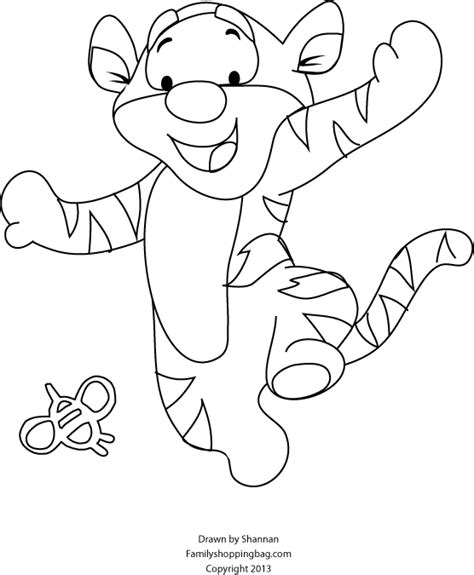 Baby Pooh And Tigger Coloring Pages