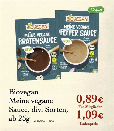 Biovegan Meine Vegane Sauce Div Sorten Angebot Bei Lpg Biomarkt