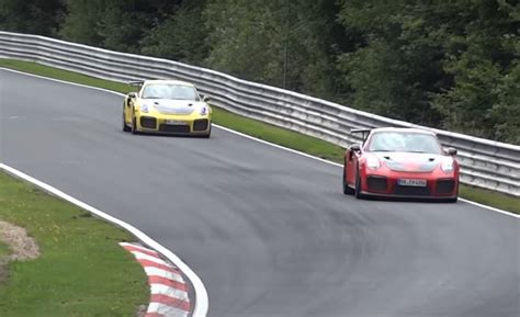 2018 Porsche 911 Gt2 Rs Test Cars Lapping Nurburgring Bring The