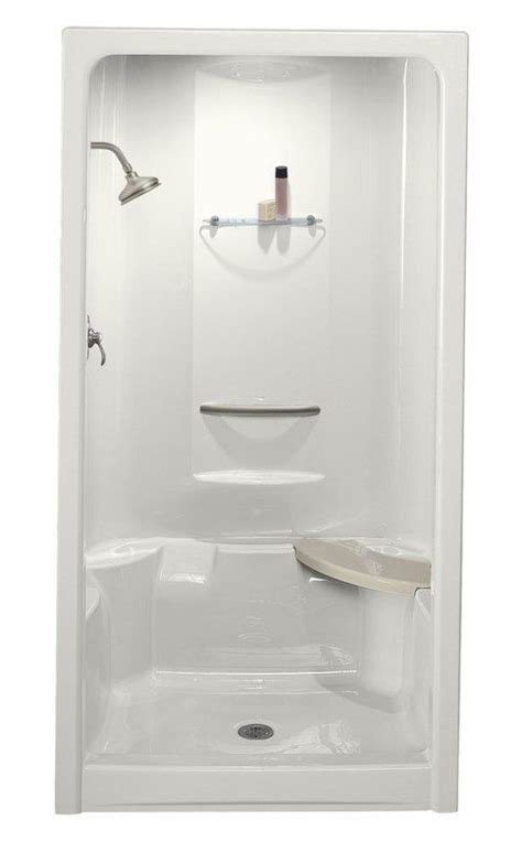 One Piece Shower With Seat