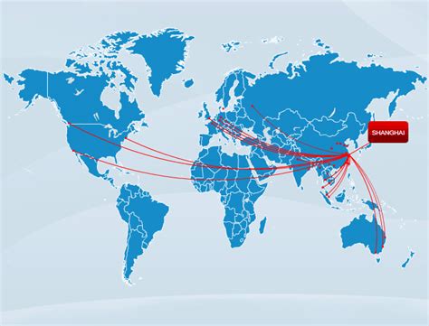 China Eastern Airlines Route Map Longhaul Routes
