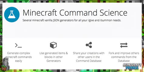 Site Minecraft Command Science Minecraft France