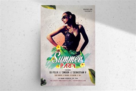 Summer Event PSD Free Flyer Template PixelsDesign