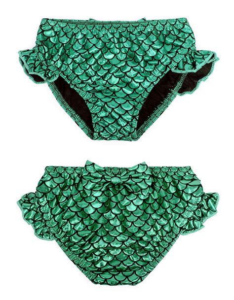 Amzbarley Girls Swimsuit For Kids Toddler Mermaid Two Piece Bikini Set