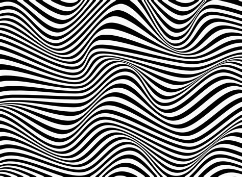 Abstract Background Of Black And White Stripe Line Pattern Wavy Design
