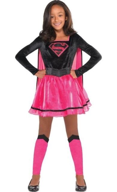Dc Supergirl Pink 4 Piece Costume Toddler Small Or Medium Nwt Ebay