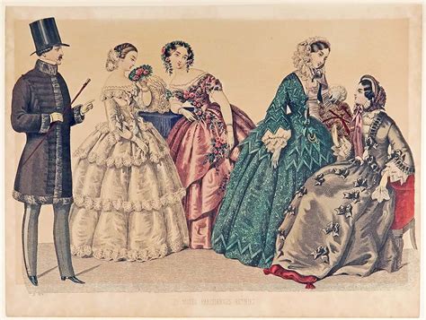 Pointers On Style For Ladies à La Mode French 19th Century Fashion