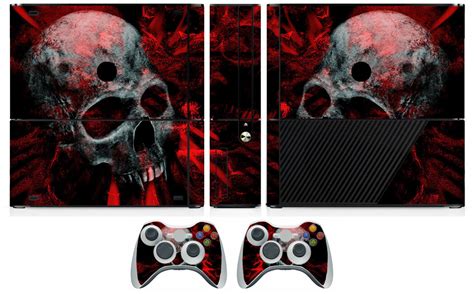 Skull 251 Vinyl Decal Skin Sticker For Xbox360 Slim E And 2 Controller