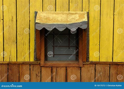 Yellow Window Of A Wooden Cottage Stock Photo Image Of American Real