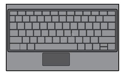 Vector Isolated Laptop Keyboard And Computer Keyboard Stock Vector