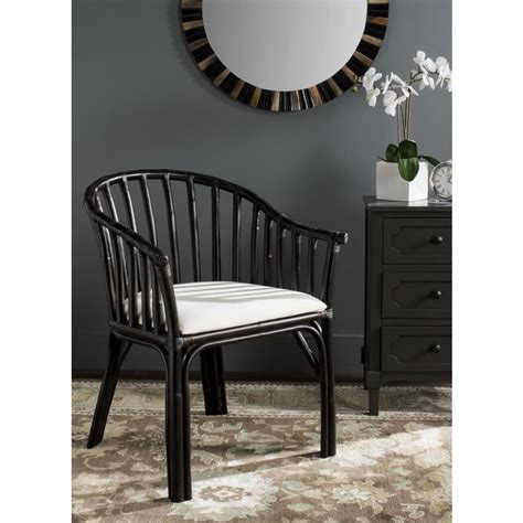 Catch up on the latest trends in home decor! Safavieh Gino Coastal Black/White Accent Chair at Lowes.com