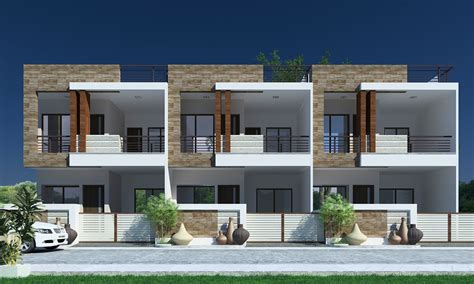 Archplanest Online House Design Consultants Row House Elevation Designs