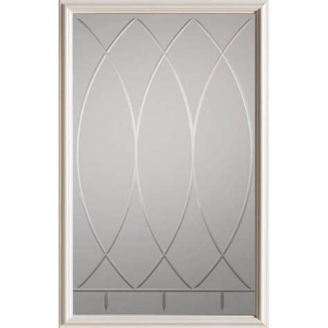 stanley doors 23 inch x 37 inch bourgogne 1 2 lite decorative glass