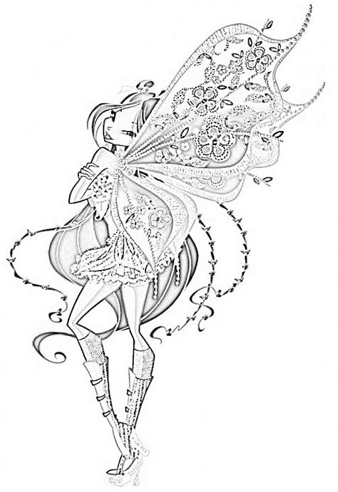 Welcome in winx club coloring pages site. Flora enchantix coloring pages by ILOVEPANADAS on DeviantArt