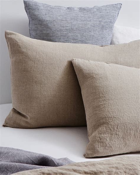 Linen Pillow Cases Natural Pod Shop Fog Linen