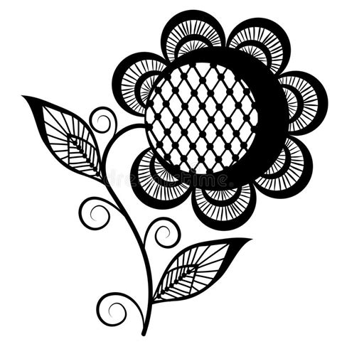 Inspirational designs, illustrations, and graphic elements from the world's best designers. Abstract Sunflower Logo, Black And White. Isolated On ...