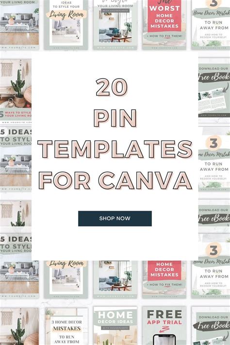 Pin Templates For Canva Pinterest Templates Canva Pin Design Ideas Pin