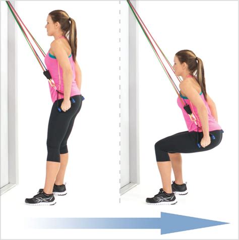 Amazing Repel Squat With Resistance Bands Butt Workout Gym Workouts