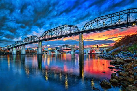 Walnut Street Bridge Chattanooga Tennessee без регистрации Обои на
