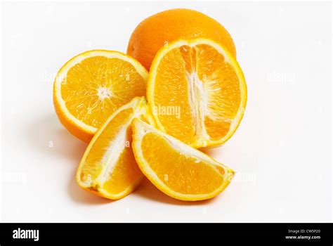 Orange Fruit Cut Out Stock Photo Alamy