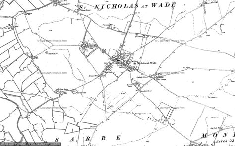 Historic Ordnance Survey Map Of St Nicholas At Wade 1896 1906