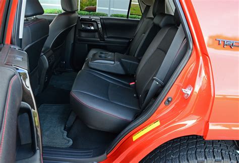 Shown is stock trd pro 4runner with only factory add ons other then the thule canyon. 2015-toyota-4runner-trd-pro-rear-seats : Automotive Addicts