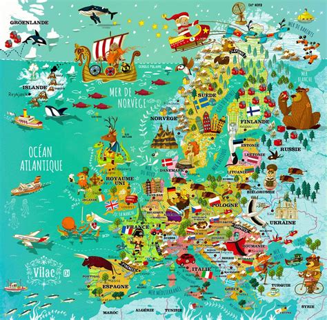 Map Of Europe On Behance Illustrated Maps Tourist Map Travel Maps