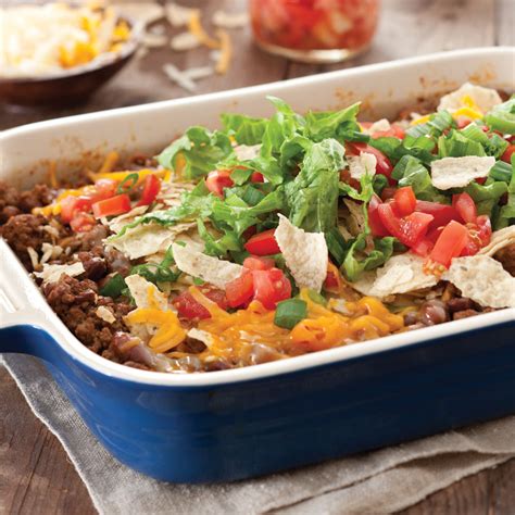 This taco casserole recipe is such a fun and easy way to do taco night! Christy Jordan's Taco Casserole Recipe - Taste of the ...
