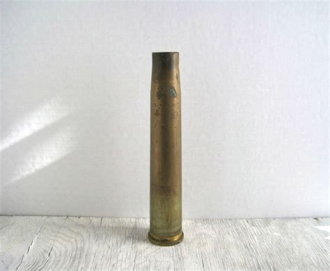 Vintage Brass Artillery Shell Casing Military Chic