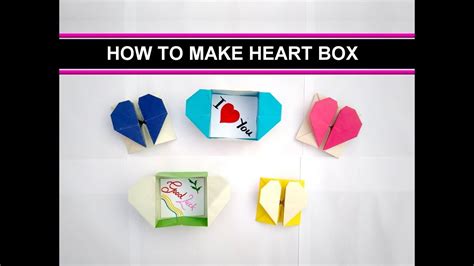 How To Make Love Box Or Heart Box Easy Steps