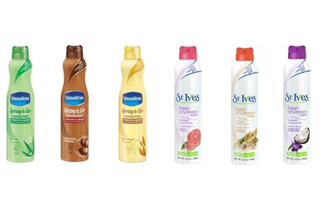 Spray Lotion Pros And Cons And Comparison Of St Ives And Vaseline
